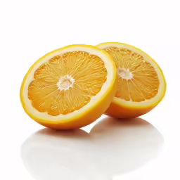 a couple of oranges are sliced up
