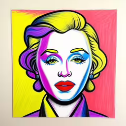 a painting of a woman