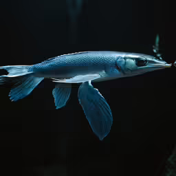 the fish has blue and is ready to be sold