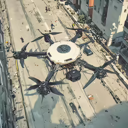 some type of air plane parked on the ground