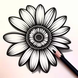 drawing with a pencil on top of the paper