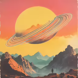 a very large art piece with a lot of space in it
