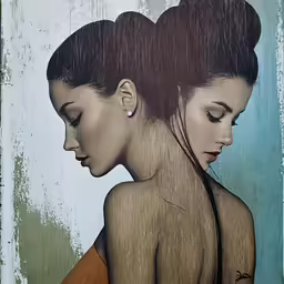 two women with their faces closed in tears