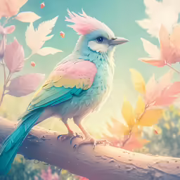 a colorful bird sitting on top of a tree branch