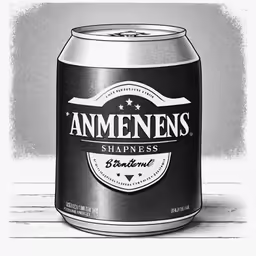 an old can of beer on the table