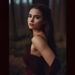 a woman in a dress posing for a picture