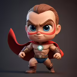 a cartoon character dressed in costume as superman