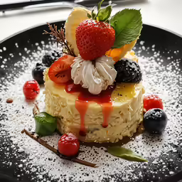 there is an odd looking desert on a plate