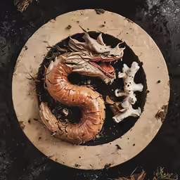 three different types of worms on a plate