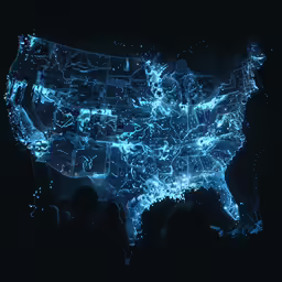 a map is seen in the middle of the night