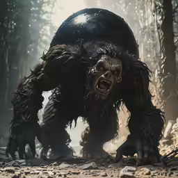 an image of a man in the woods