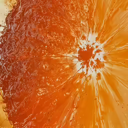 a close up view of an orange