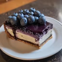 a cake with fruit on top and some berries