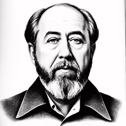 the image is black and white of a man