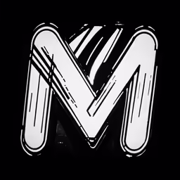 the m and w logo is seen in black
