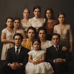 there are many people and each woman standing in this photo