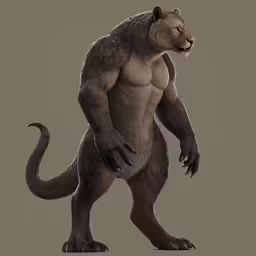 a very large furry animal that has claws