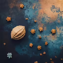 many christmas decorations are laying around and arranged