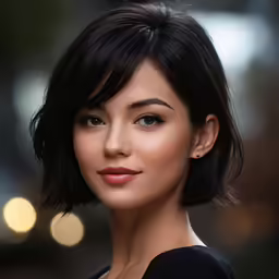 an attractive young lady wearing black and brown