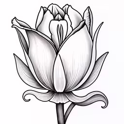 a black and white photo of a flower