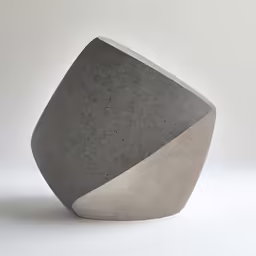 this is a cement object in the shape of a hexagon
