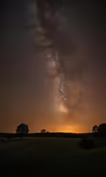 the milky and stars in the night sky