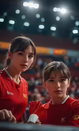 the two women are dressed in their finest tennis uniforms