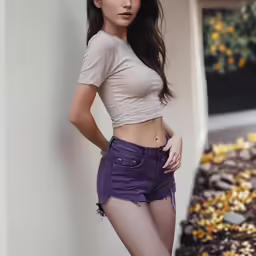 a young woman posing in her tights