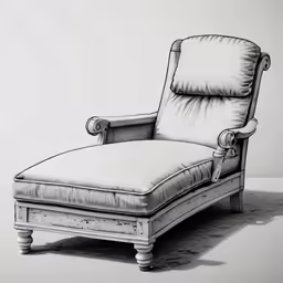 a chair in a white room with a light grey wall