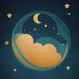 a picture of the moon and clouds in the sky