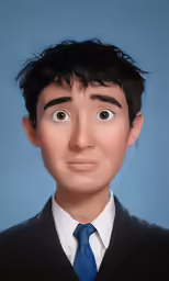 the man is wearing a tie and is looking up