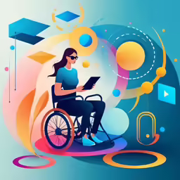 an image of a person in a wheelchair on their side