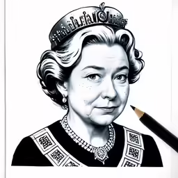 a portrait of a woman with a tiara on top of her head
