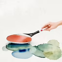 a person is using a knife to cut something