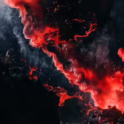 a colorful liquid flowing down a black wall