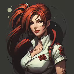 an anime character with long hair and large eyes