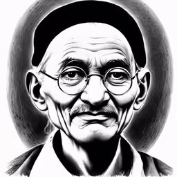 the portrait of a man with glasses