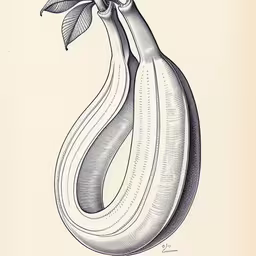 there is an image of a gourd on the paper