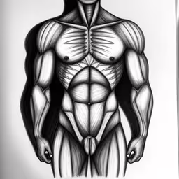 a drawing of a man