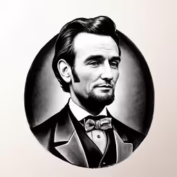 a portrait of a man with an unbuttoned bow tie