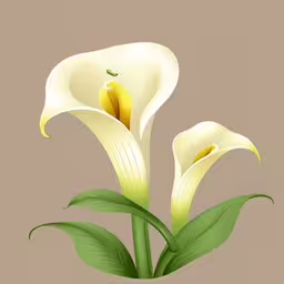 a beautiful white flower with green leaves