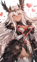 the character is a angel with white hair