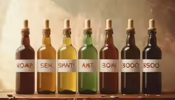 a picture of different wines in the same bottle
