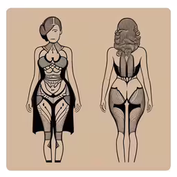 two women in lingerie cutouts with no panties,a woman