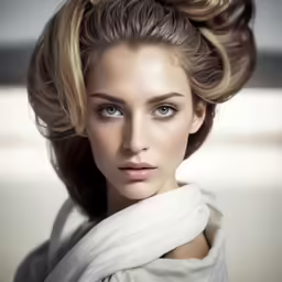 an attractive young woman with very long hair