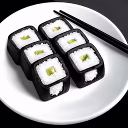 the sushi was made with just one rice