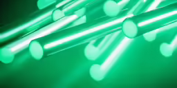 closeup of many glow sticks with different hearts arranged on them