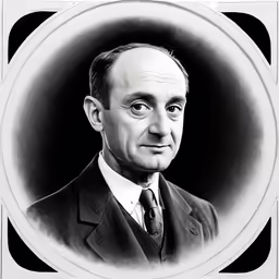 an old photograph of a man in a suit