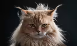 an image of a cat with a long hair