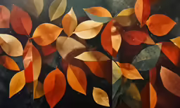 there are many small leaves that are in the windows